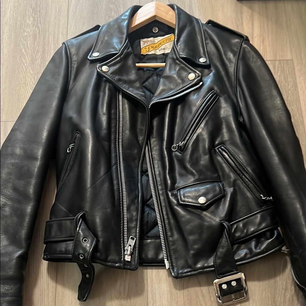 Schott NYC Black Leather Jacket